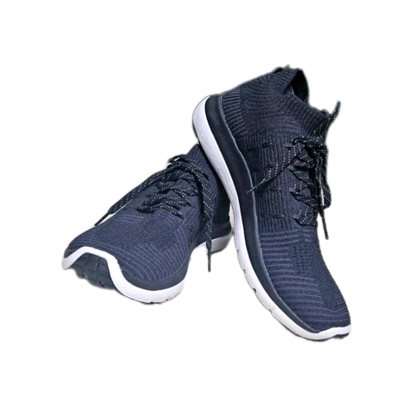 Under Armour Shoes - Women's Navy Knit Athletic Sneakers - Lace-Up Comfort